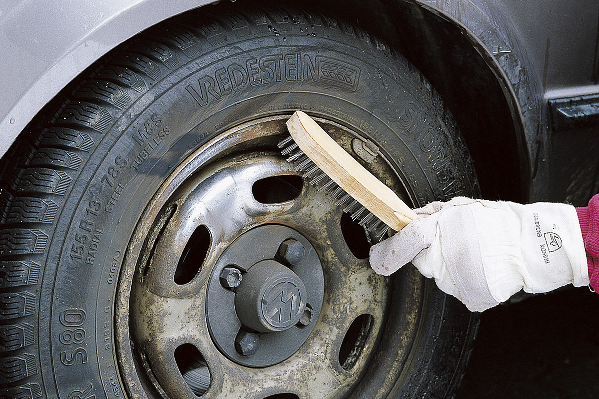 Steel Wire Hand Brush, 4 Rows - Image 4