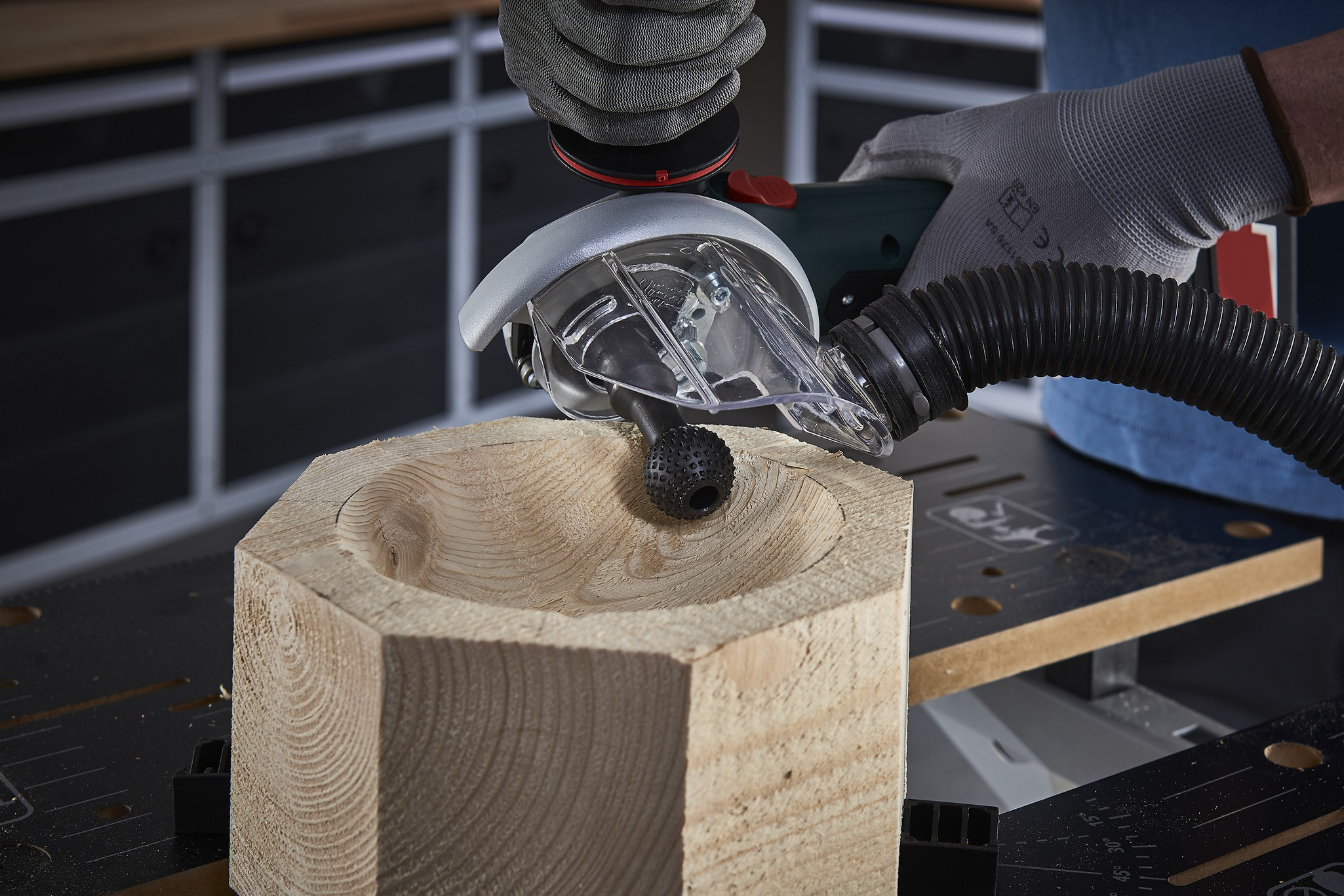 Woodworking Set for Angle Grinders, 4 Pcs.