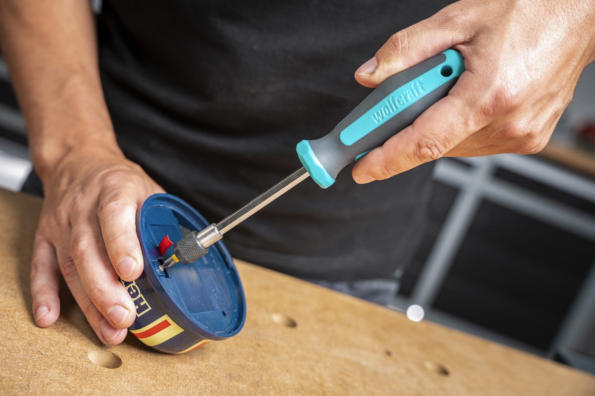 Hand Screwdriver with Bit Socket, Long