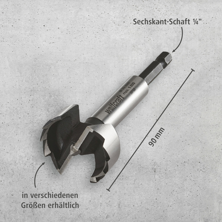 Forstner Drill Bit, Hexagon Shank, Ø 35 mm (de)