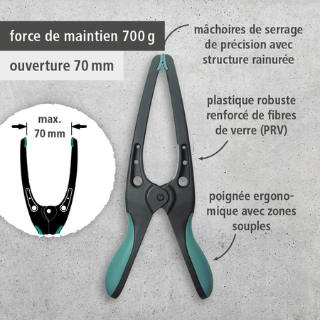 4 PRO 70 Pointed Spring Clamps (fr)