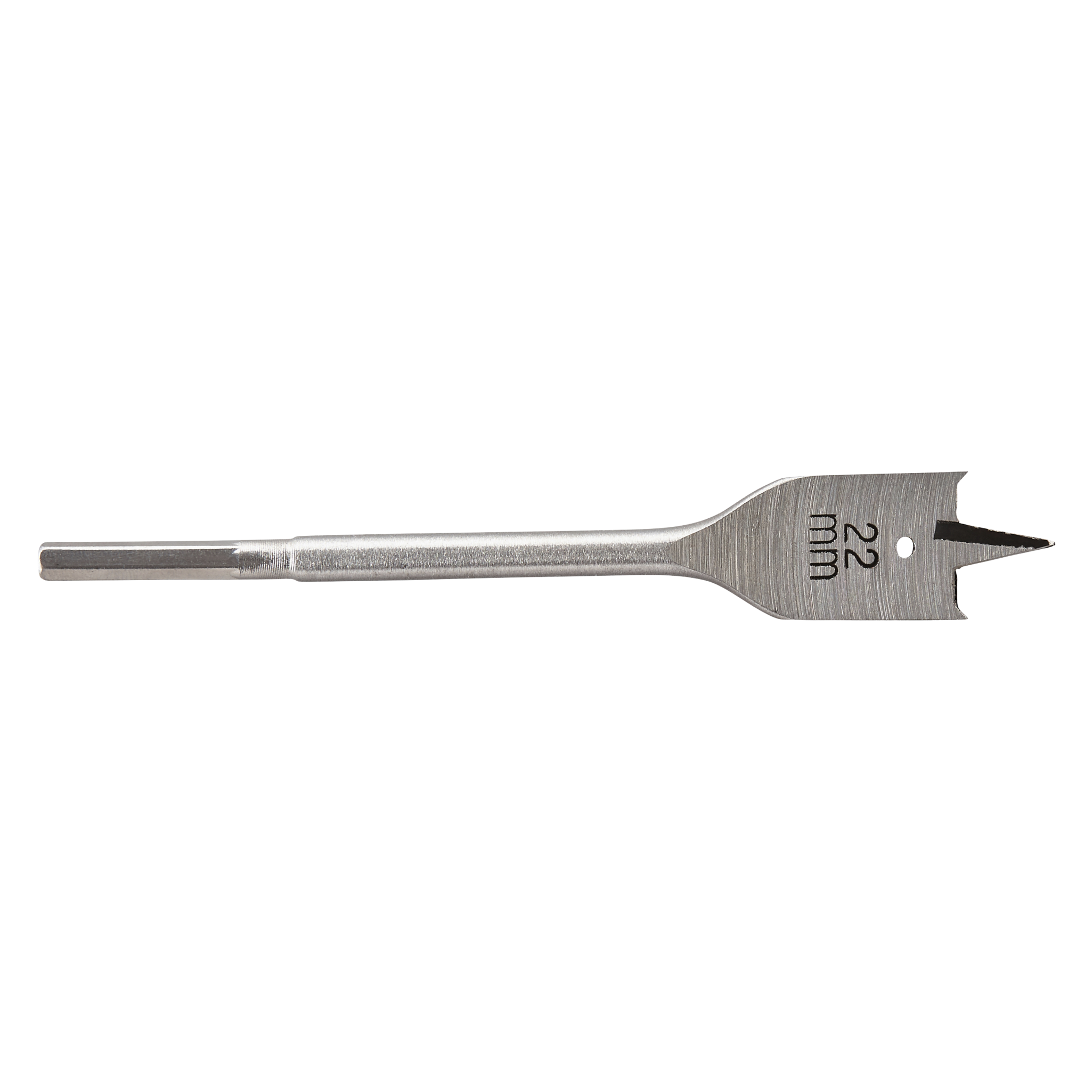 Flat Milling Drill Bit, Hexagon Shank, Ø 22 mm
