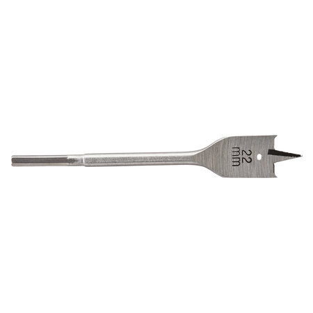 Flat Milling Drill Bit, Hexagon Shank, Ø 22 mm