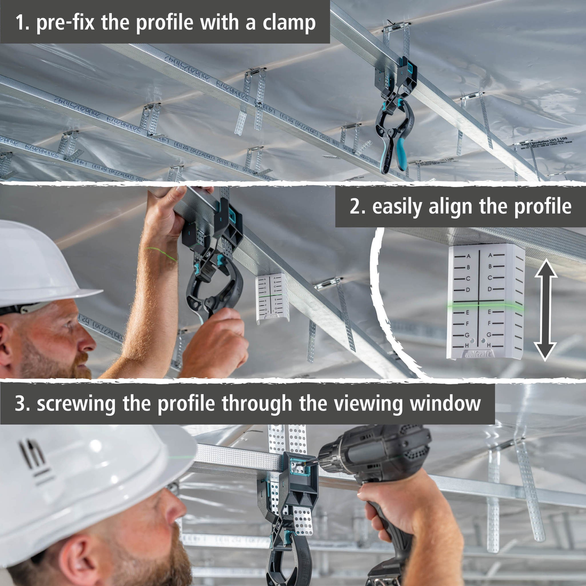 Drywall Spring Clamp with Clamping Arm (en)