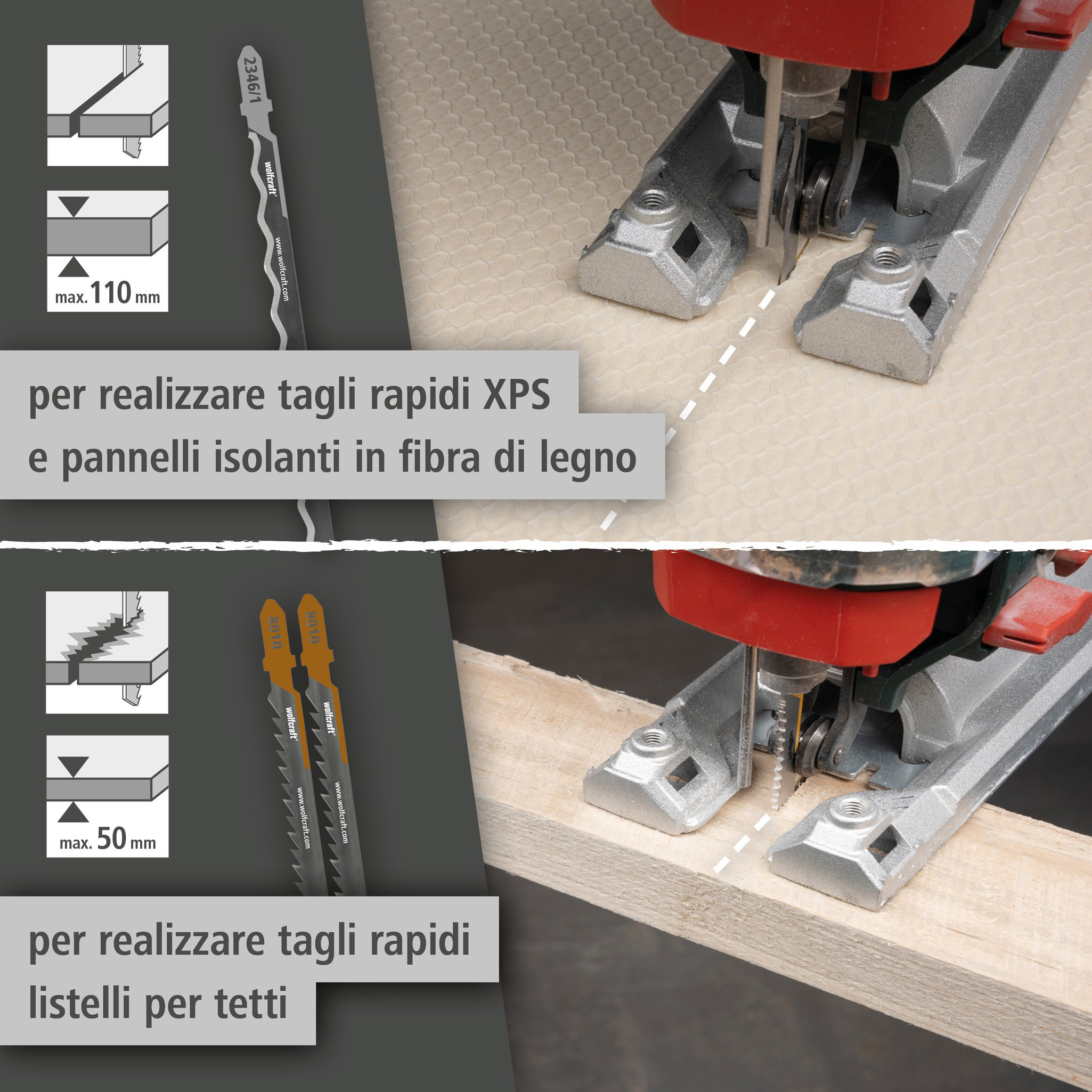 Jigsaw Blade Project Set for Insulation, 3 Pcs. (it)
