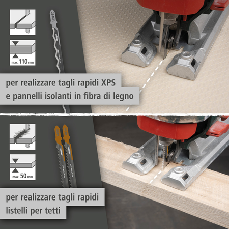 Jigsaw Blade Project Set for Insulation, 3 Pcs. (it)
