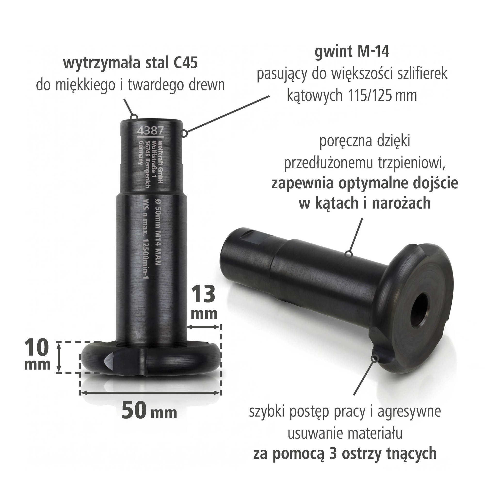 Milling Disc for Angle Grinder, Ø 50 mm (pl)