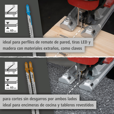 Jigsaw Blade Project Set for Kitchen Installation, 3 Pcs. (es)