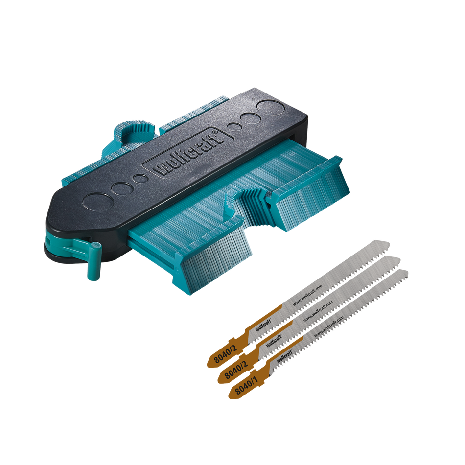Set per trasferire contorni e tagliare tavole di laminato