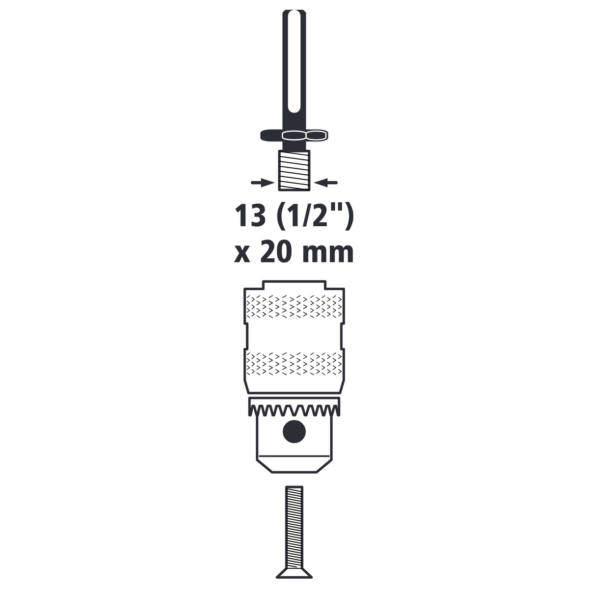 Drill Chuck Adapter With SDS Plus Shank