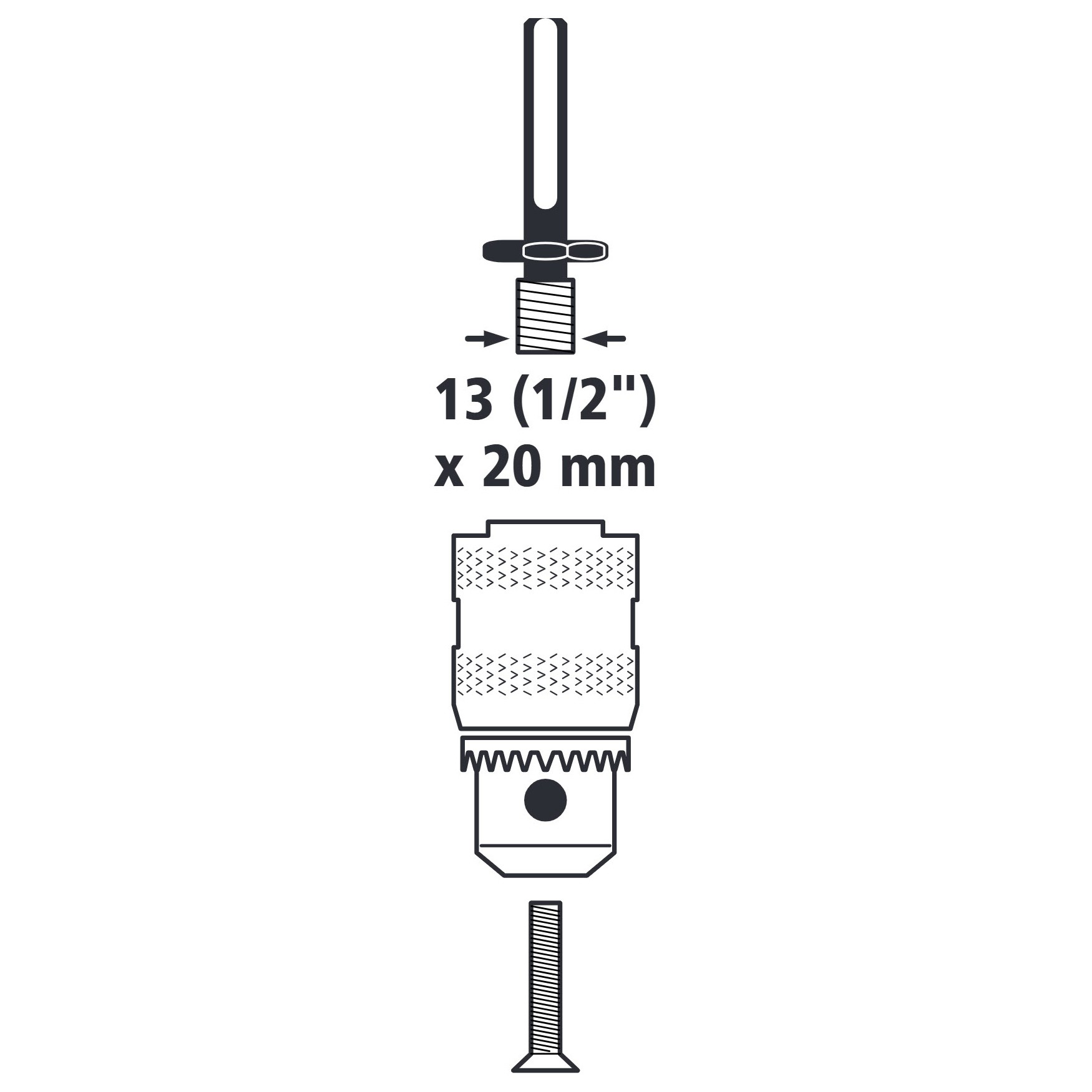 Drill Chuck Adapter With SDS Plus Shank