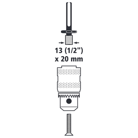 Drill Chuck Adapter With SDS Plus Shank