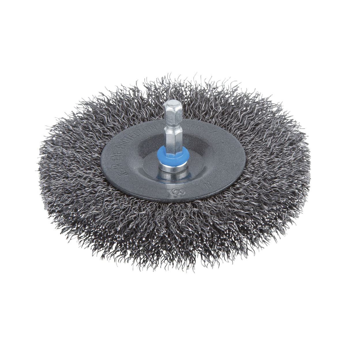 Steel Wire Wheel Brush, Ø 100 mm, Hexagon Shank