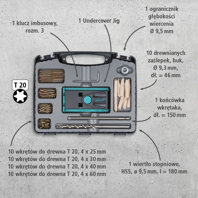 Undercover Jig Set TX, 55 pcs. (pl)