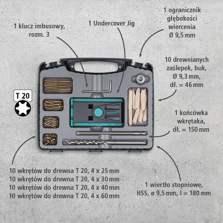 Undercover Jig Set TX, 55 pcs. (pl)