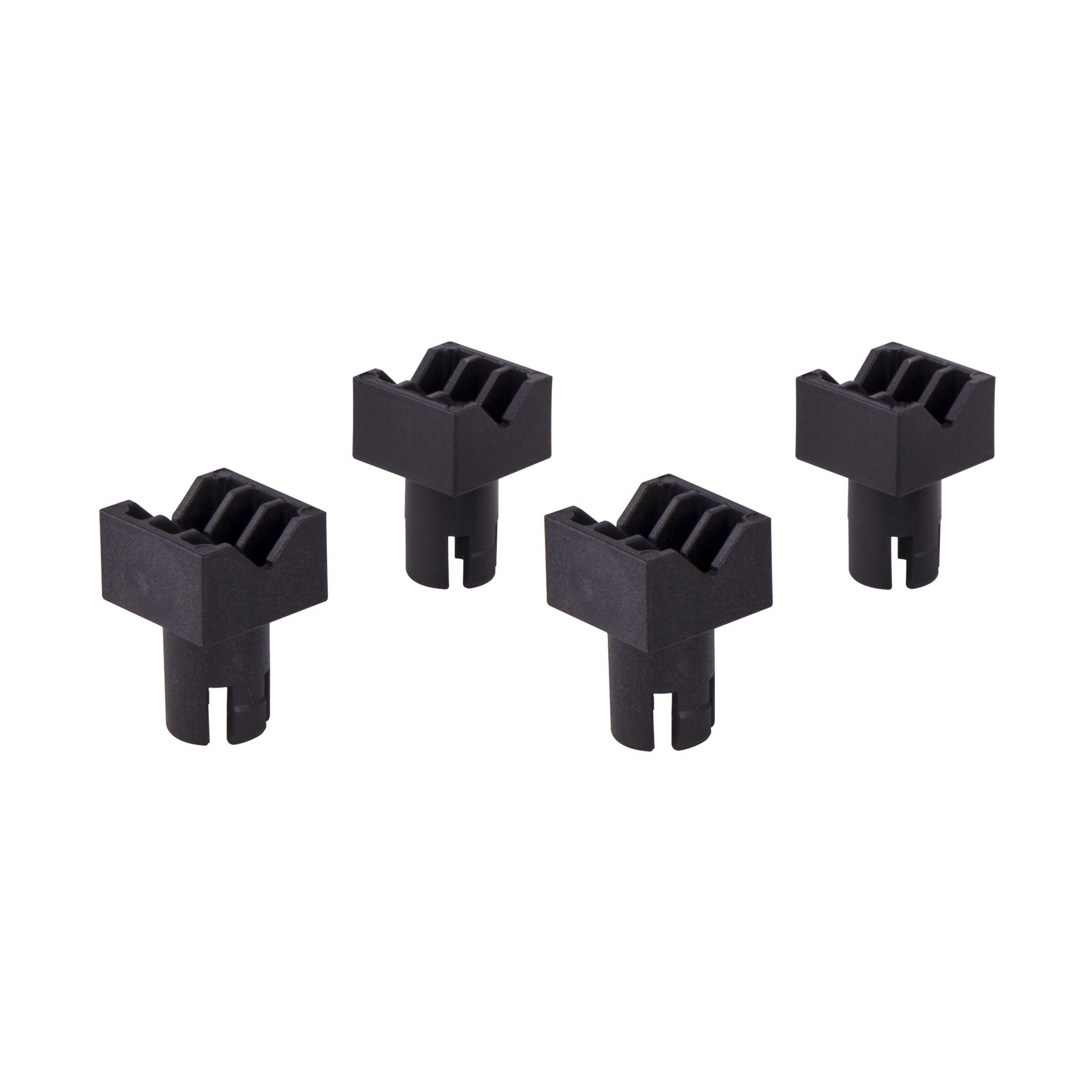 4 clamping jaws for securing workpieces horizontally