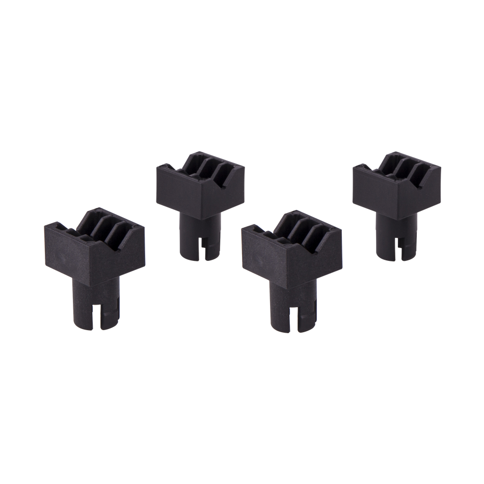 4 clamping jaws for securing workpieces horizontally