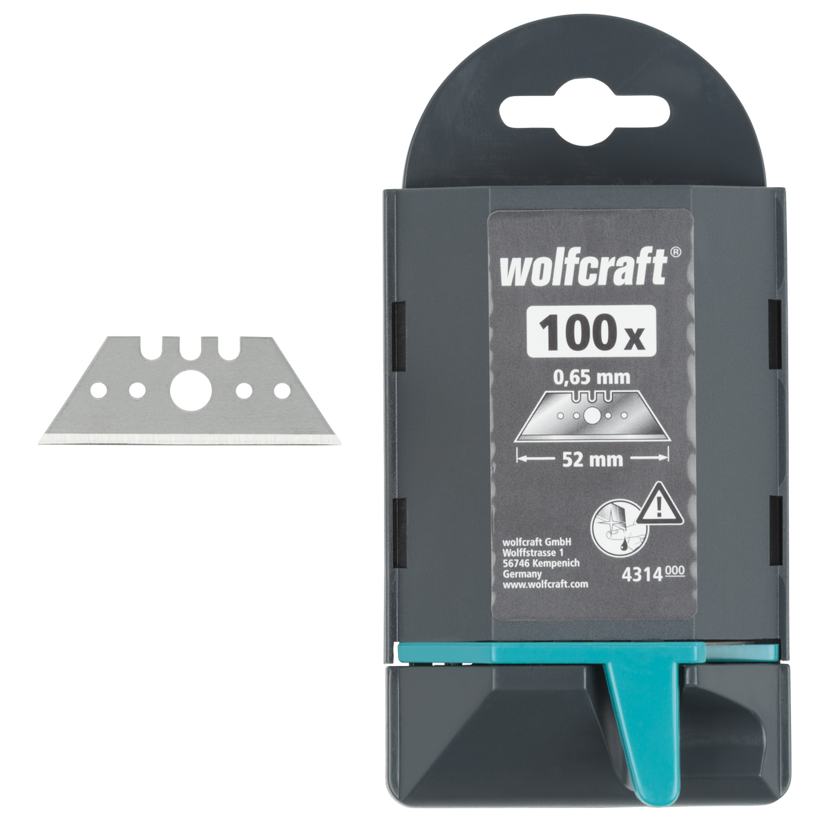 100 Professional Trapezium Blades 0.65 x 52 mm
