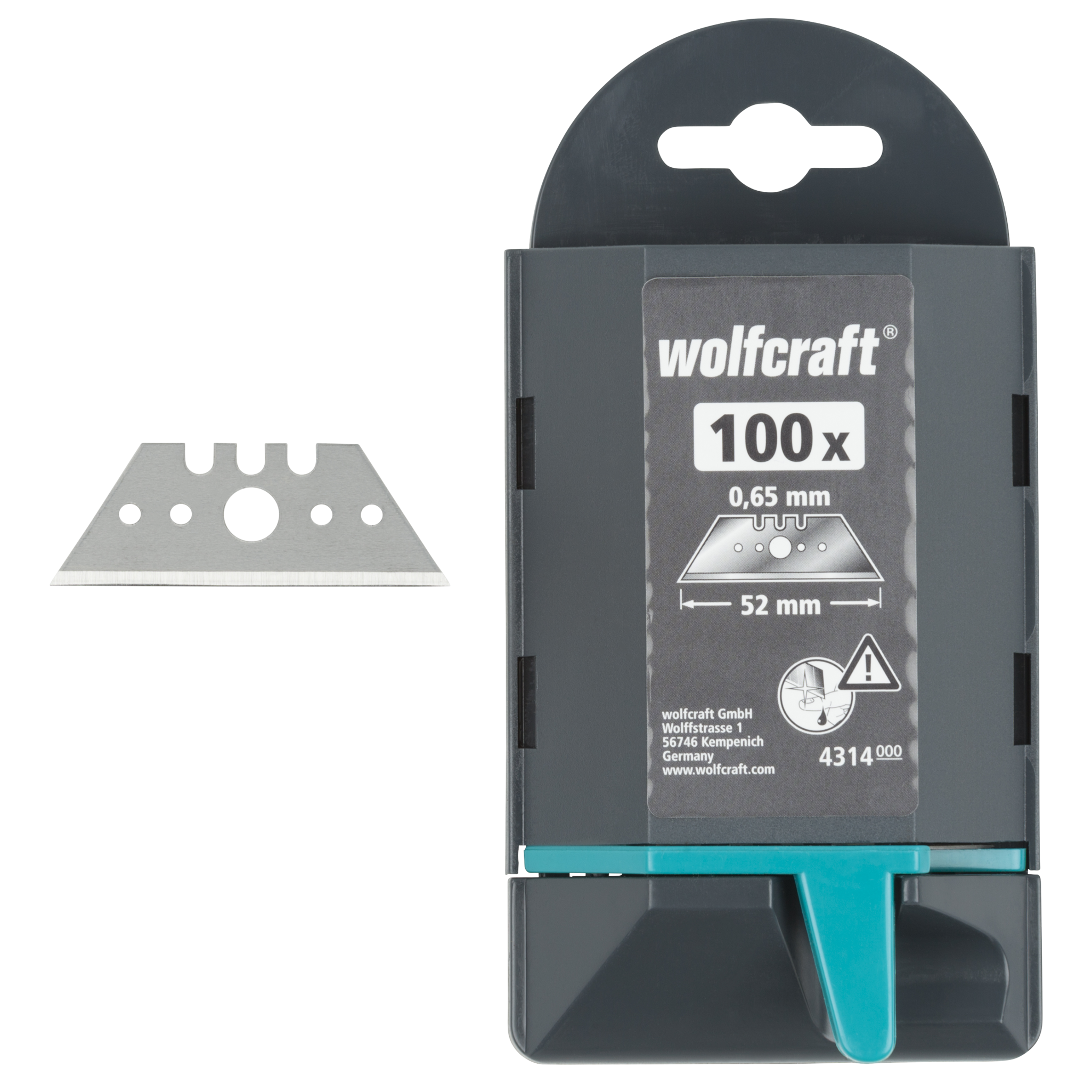 100 Professional Trapezium Blades 0.65 x 52 mm