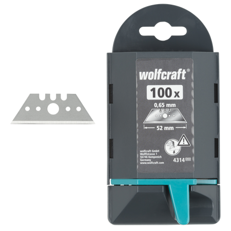 100 Professional Trapezium Blades 0.65 x 52 mm