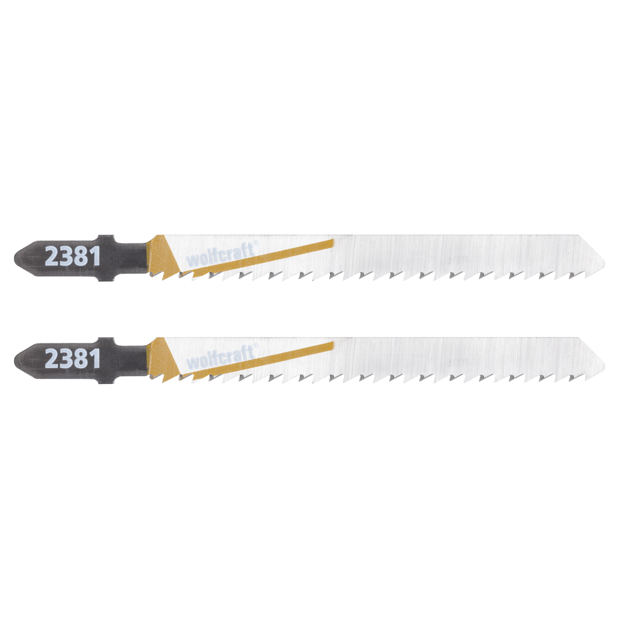 2 HCS Jigsaw Blades, T-shank, wood and plastic, clean cut