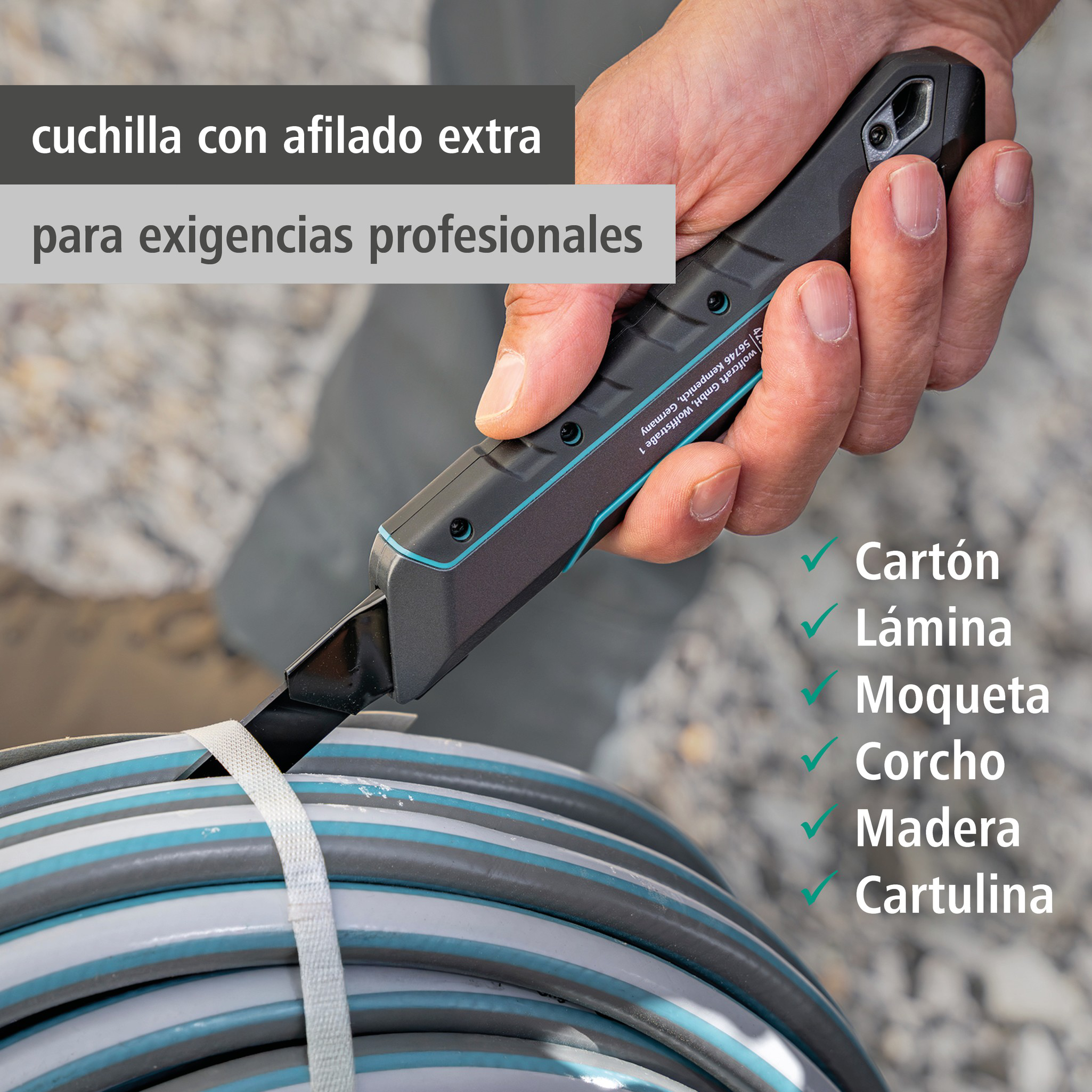 Snap-Off Blade Knife PRO SAFETY, 18 mm (es)