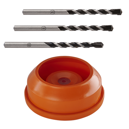 "Professional" Concrete Drill Bit Set, tungsten carbide tipped, 4 pcs.
