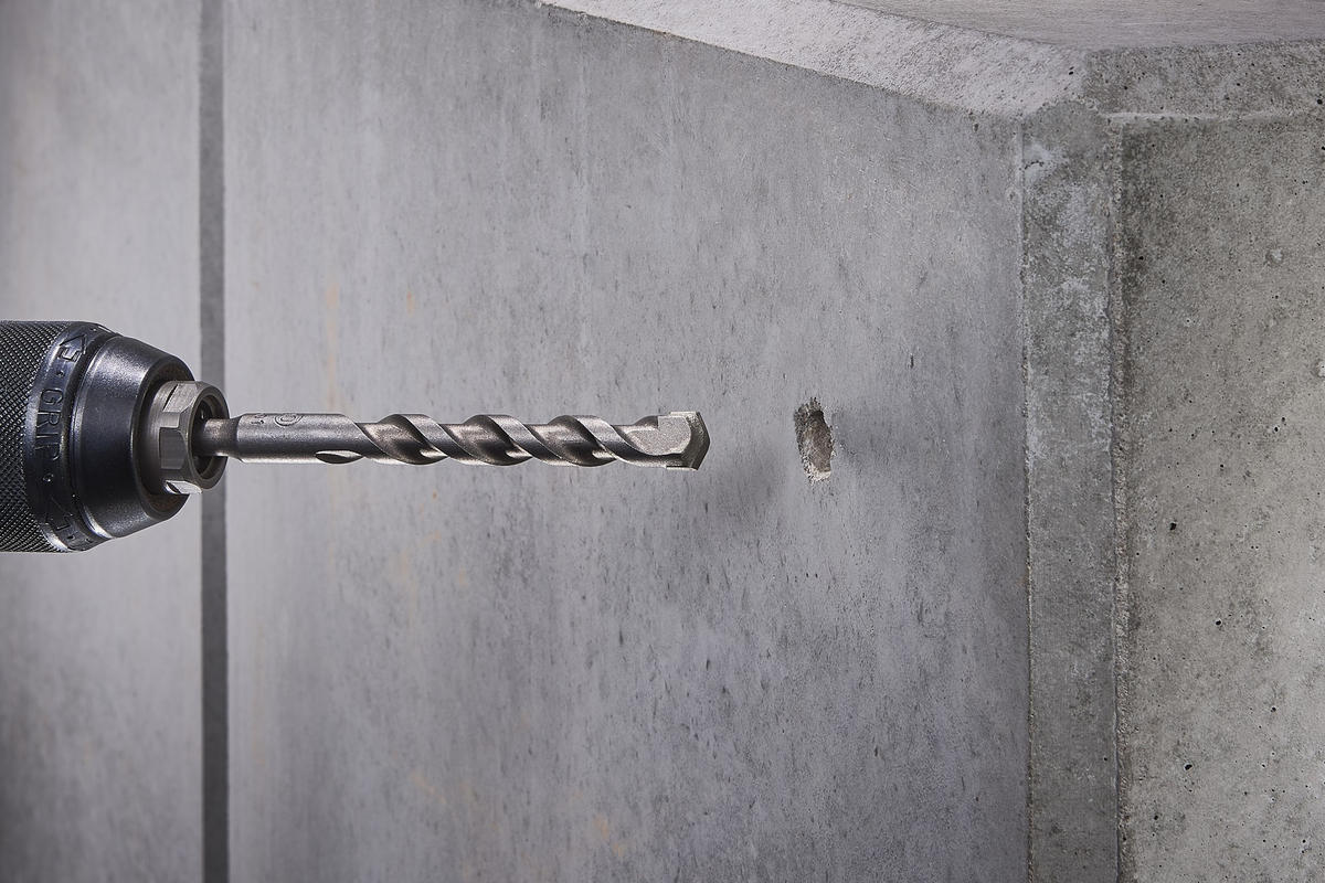 Concrete Drill Bit, Tungsten Carbide Tipped, SDS-Quick