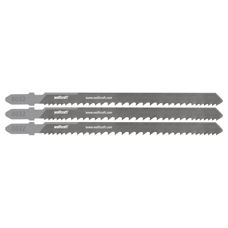 3 Jigsaw Blades, Wood with Embedded Material, Fast Cuts