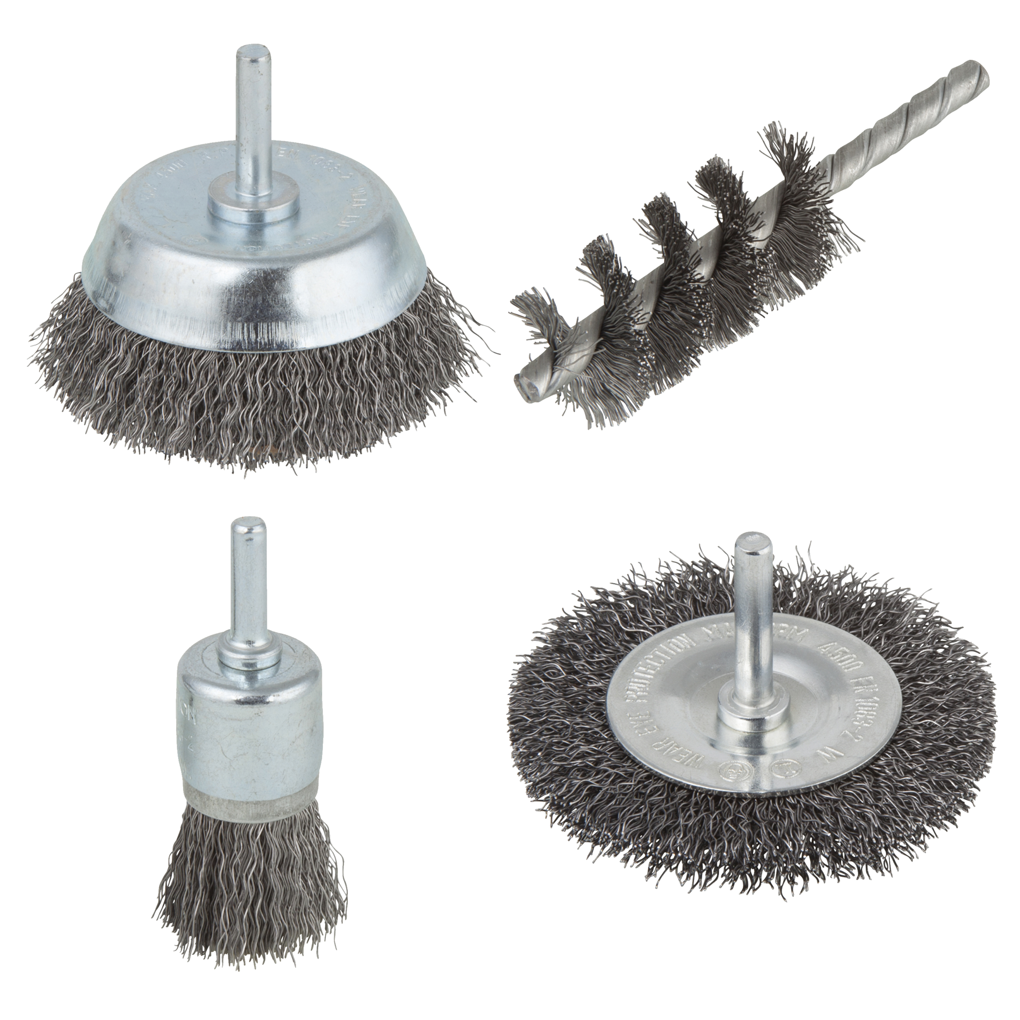 Steel Wire Brush Set 4 Pcs.