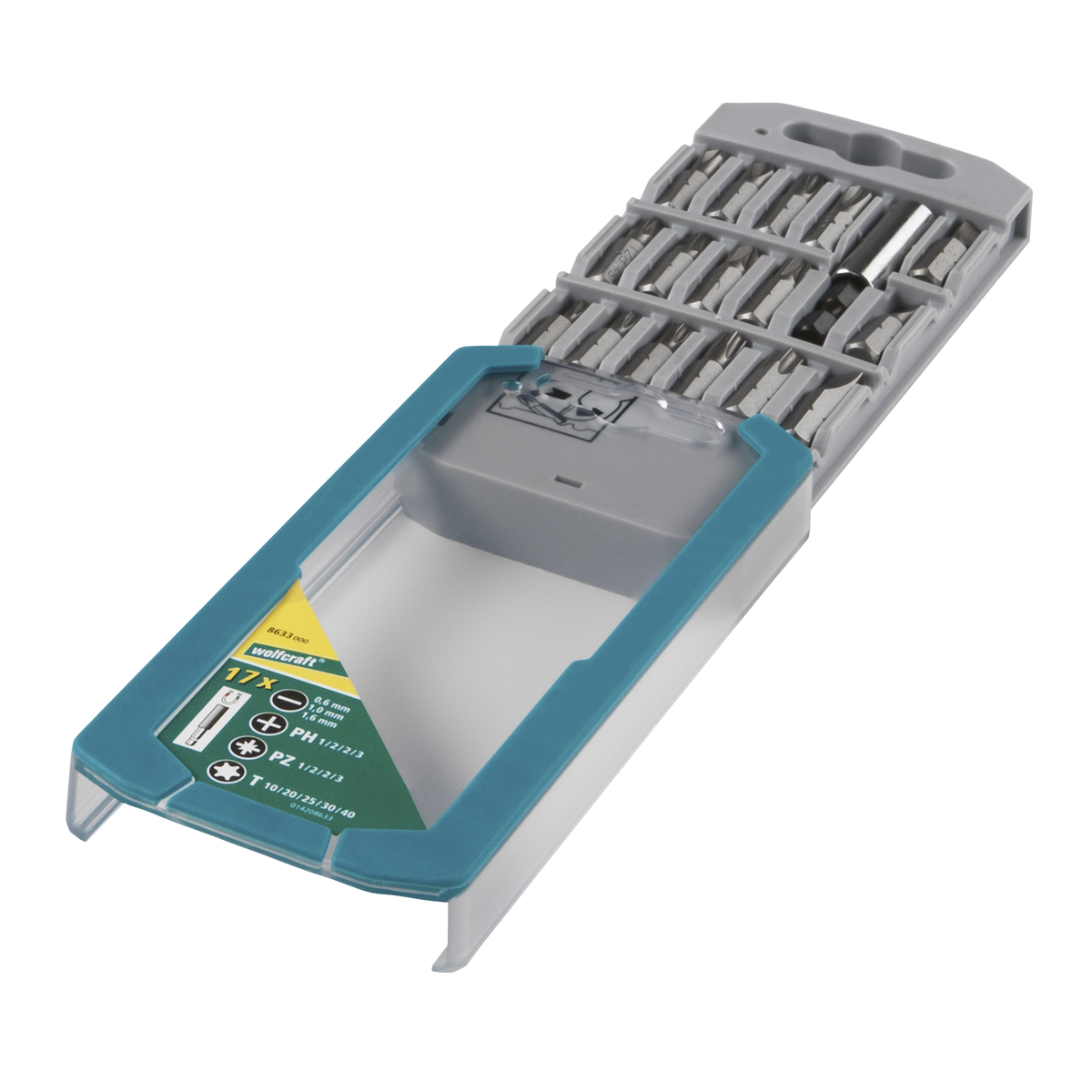 Bit Cassette Flat / Crosshead (PH/PZ) / TORX® (T), 17 Pcs.
