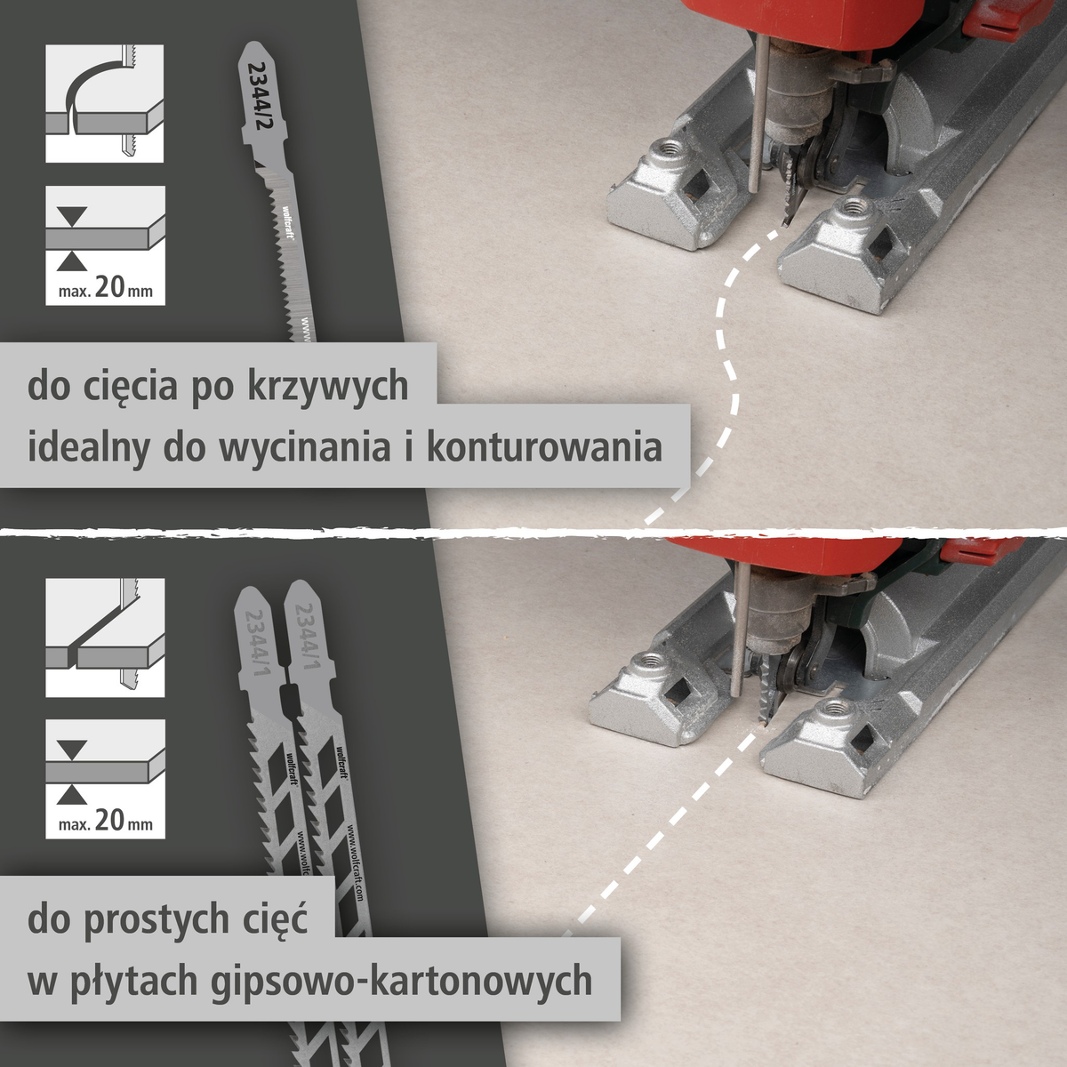 Jigsaw Blade Project Set for Drywall, 3 Pcs. (pl)