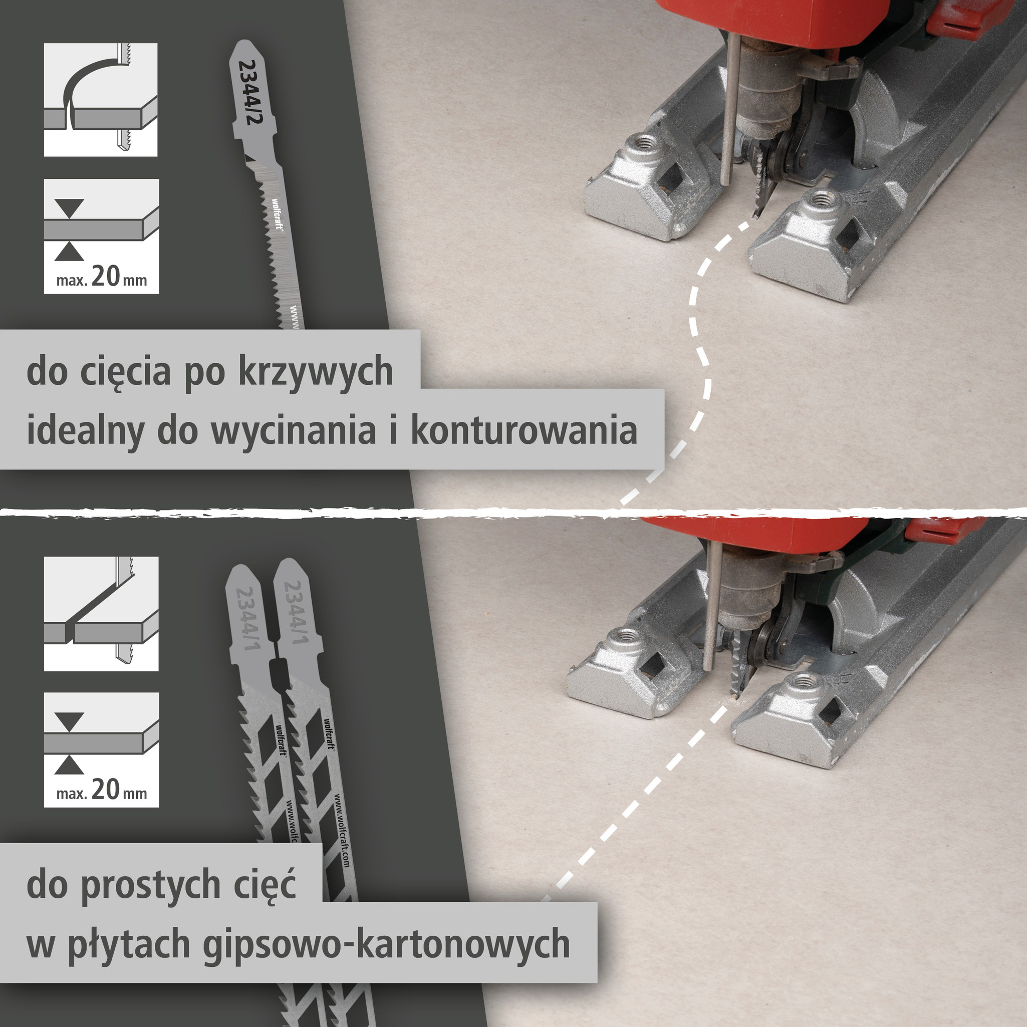 Jigsaw Blade Project Set for Drywall, 3 Pcs. (pl)