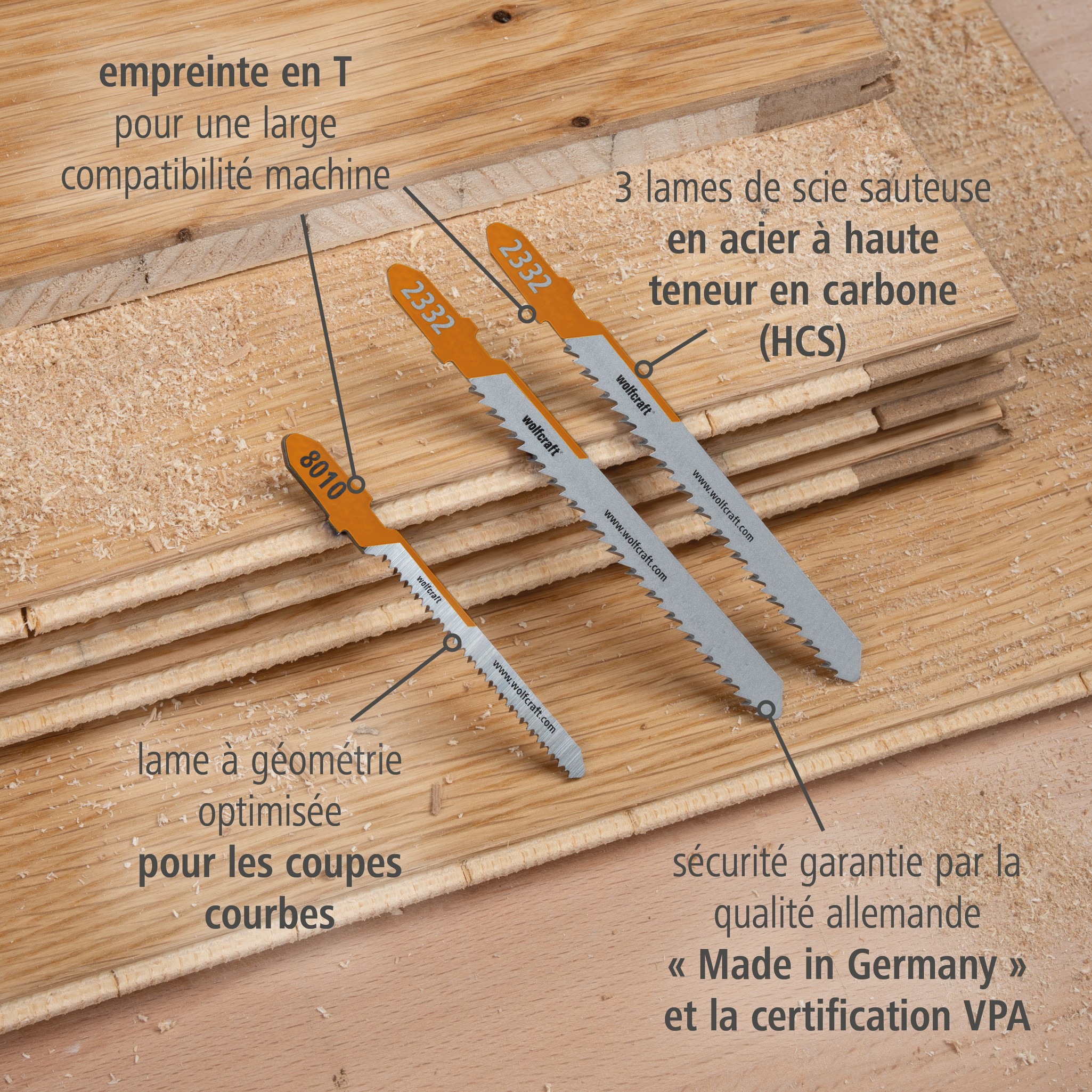 Jigsaw Blade Project Set for Parquet, 3 Pcs. (fr)