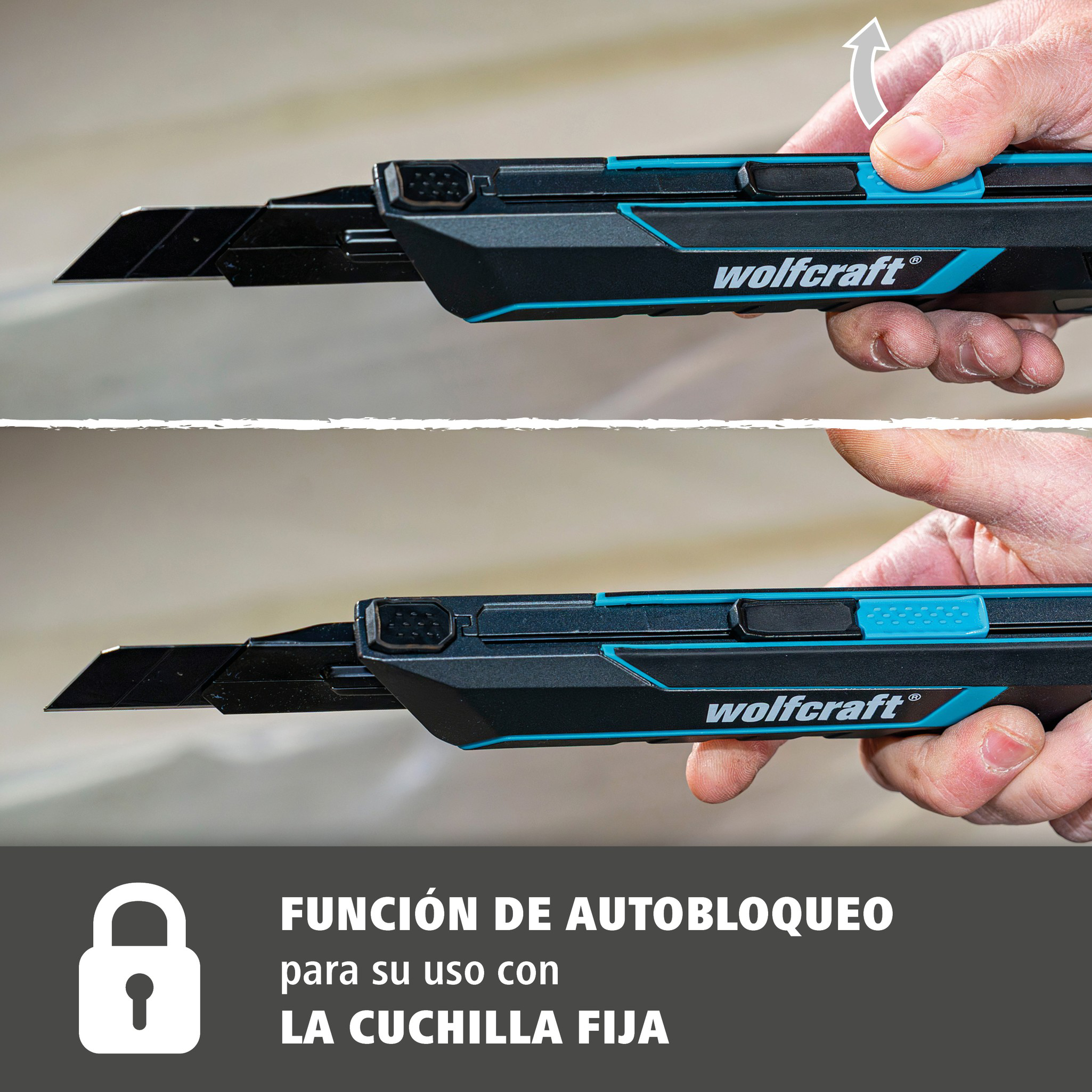 Snap-Off Blade Knife PRO SAFETY, 25 mm (es)