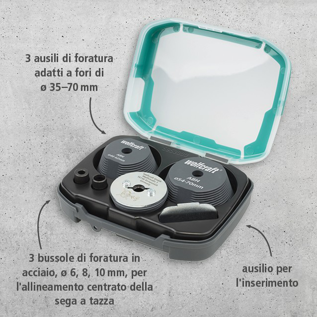 Hole Enlarging Tool Set, 3 Pcs. (it)