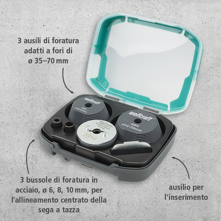 Hole Enlarging Tool Set, 3 Pcs. (it)