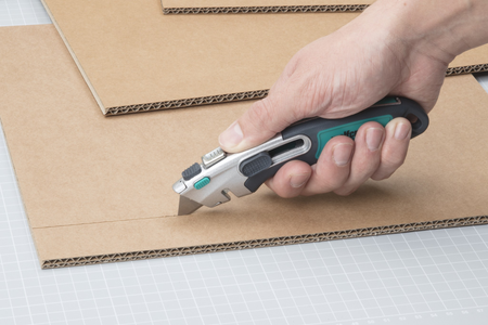 Professional Dual Safety Knife with Trapezium Blade