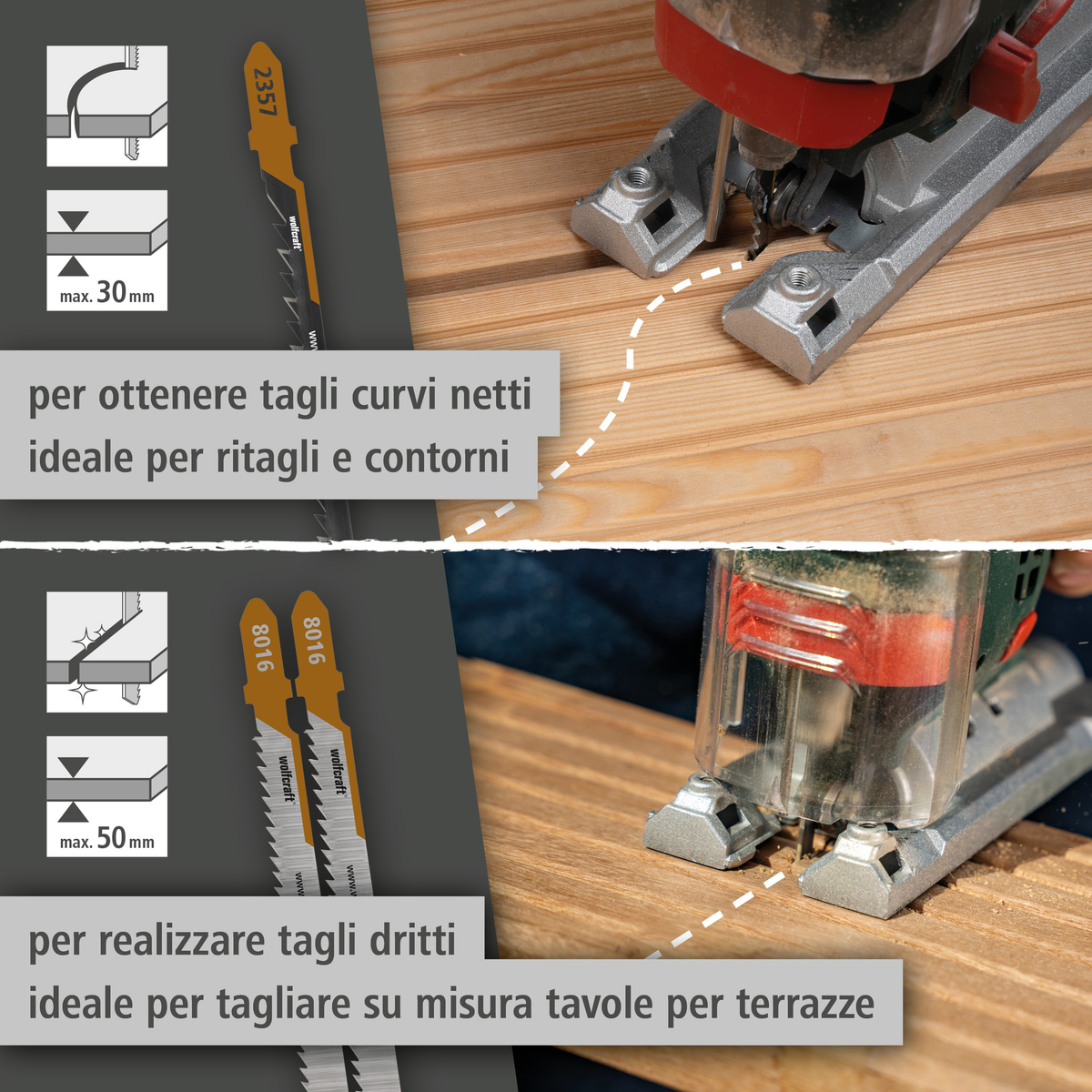 Jigsaw Blade Project Set for Deck Building, 3 Pcs. (it)