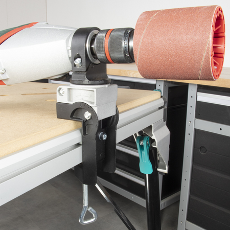Universal Drill Clamp, Die-Cast Aluminium, Swivelling