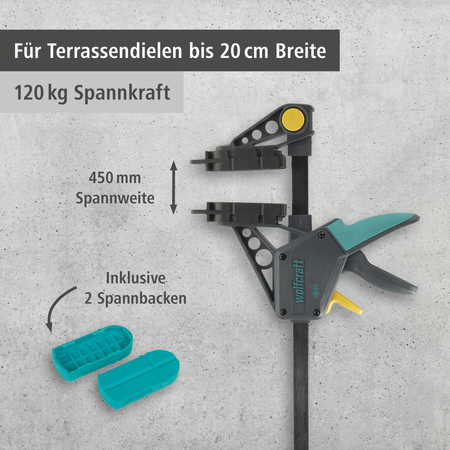 Installation Clamp for Deck Boards (de)