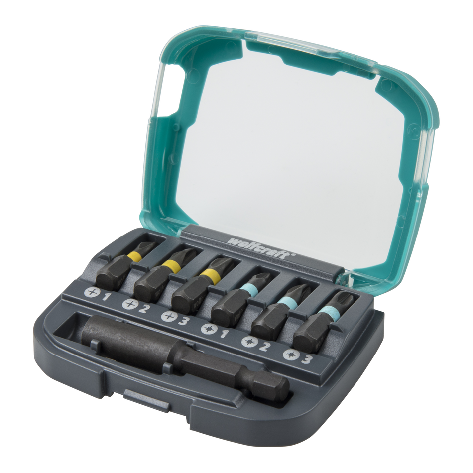 Impact Bit Box, Crosshead (PH/PZ 1–3), 7 Pcs. - Image 1