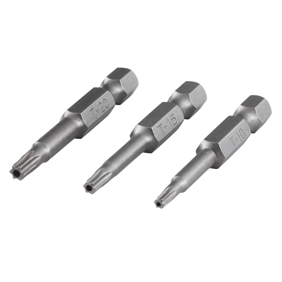 Solid safety screwdriver blade set, 3 pcs.