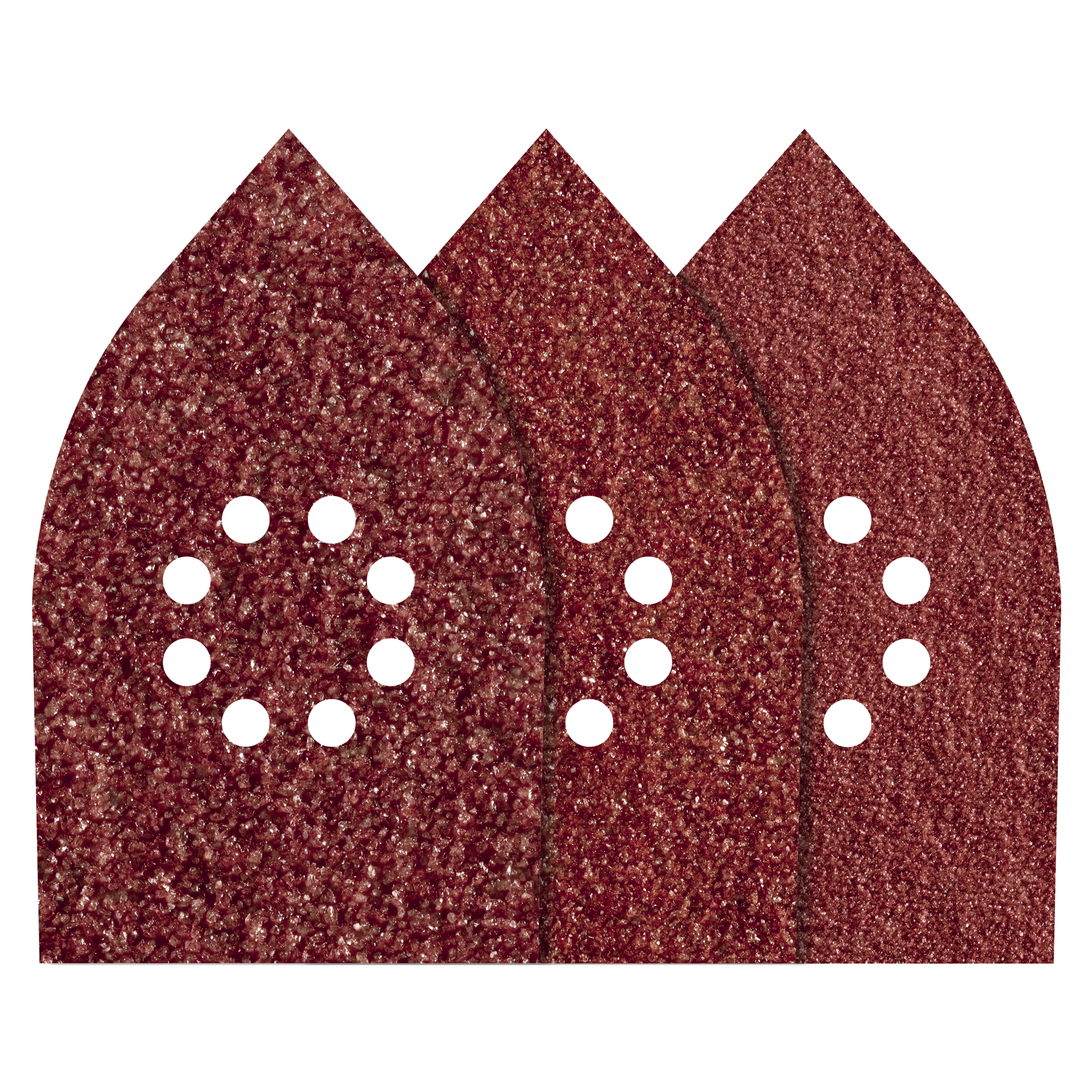 Easy-Fix Sanding Disc Set for Wood/Metal, 107 x 175 mm, grain 80–240, 10 Pcs.
