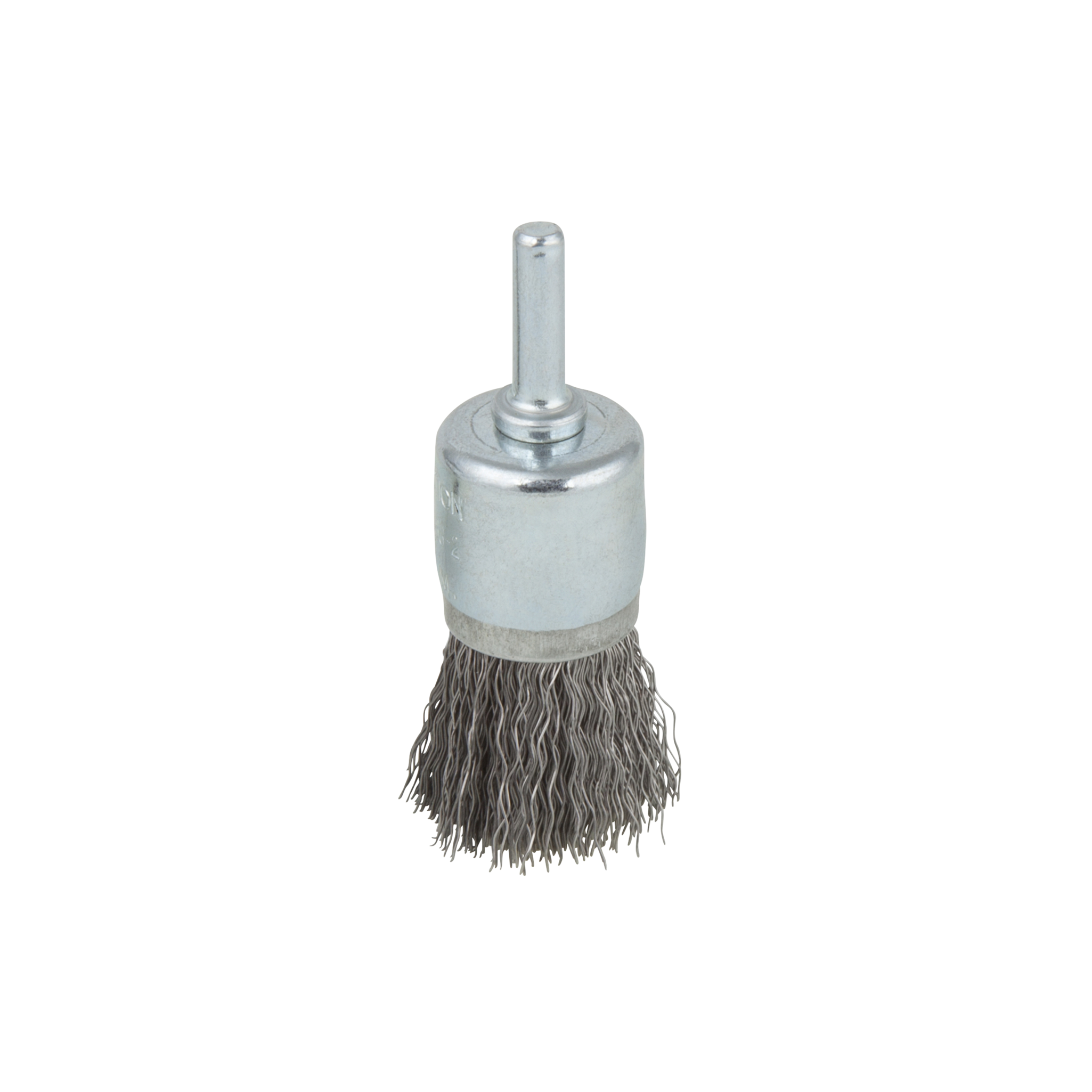 Steel Wire End Brush, Ø 25 mm, Round Shank