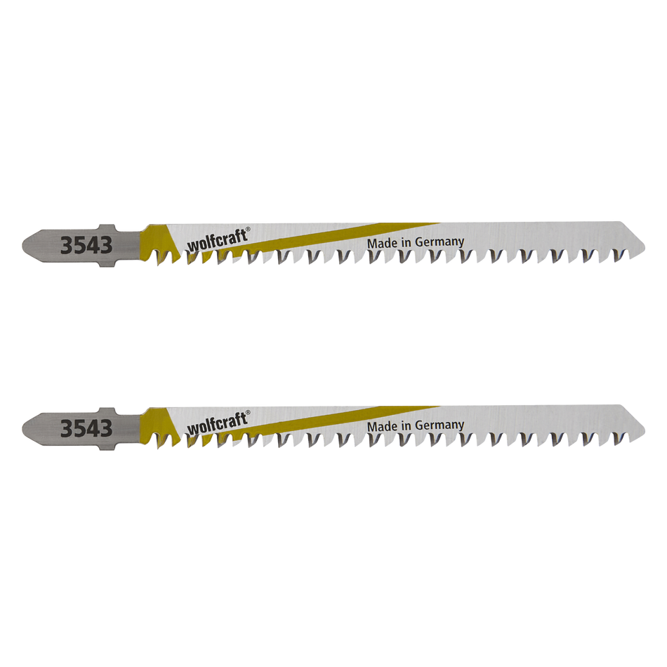 2 HCS Jigsaw Blades, T-shank, wood, clean cut