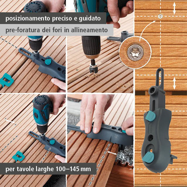 Deck Flooring Drilling Set, 3 pcs. (it)