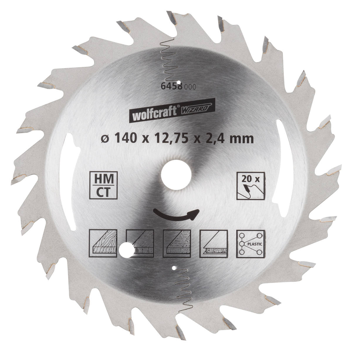 TC Circular Hand Saw Blade, silver series, Ø 140 mm
