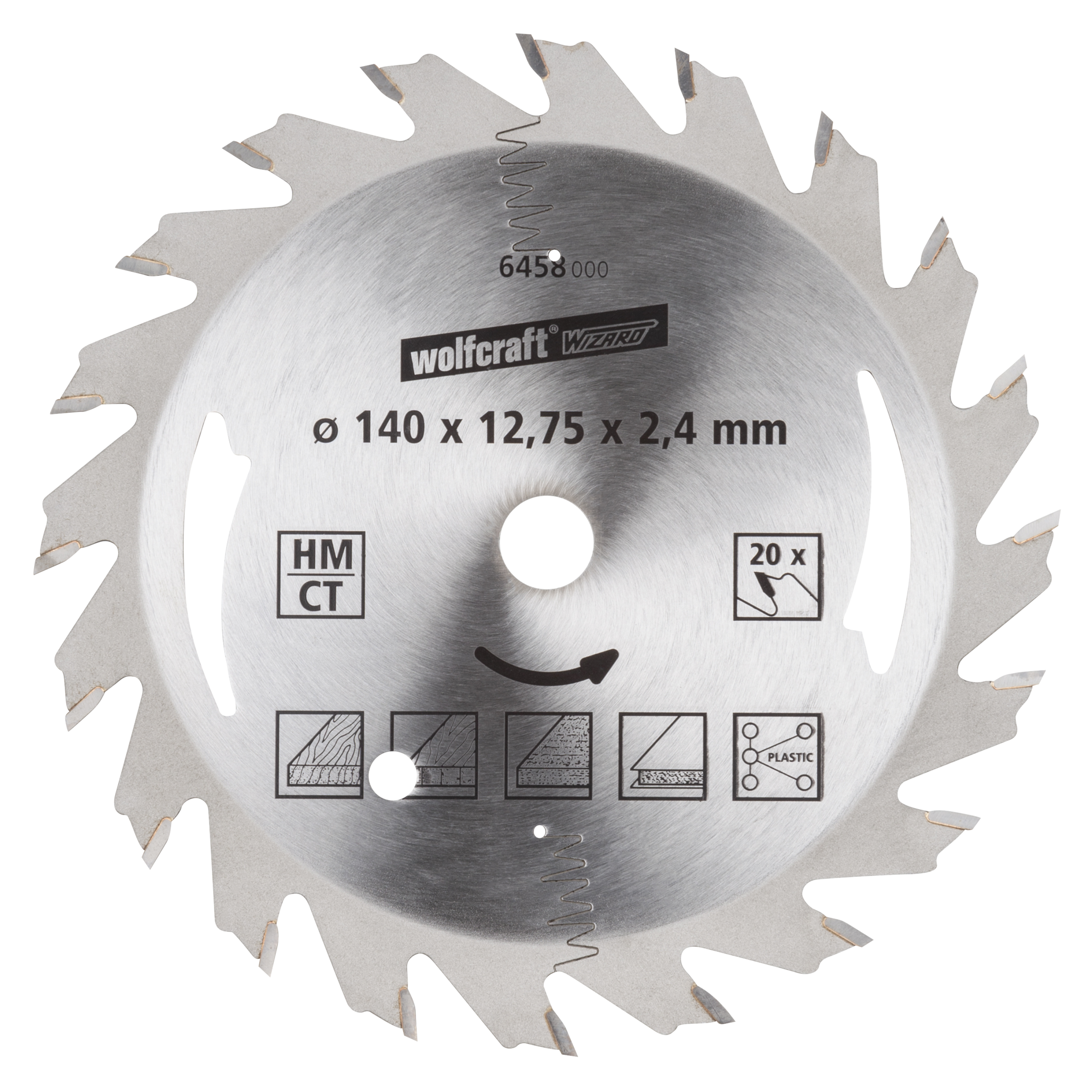 TC Circular Hand Saw Blade, silver series, Ø 140 mm