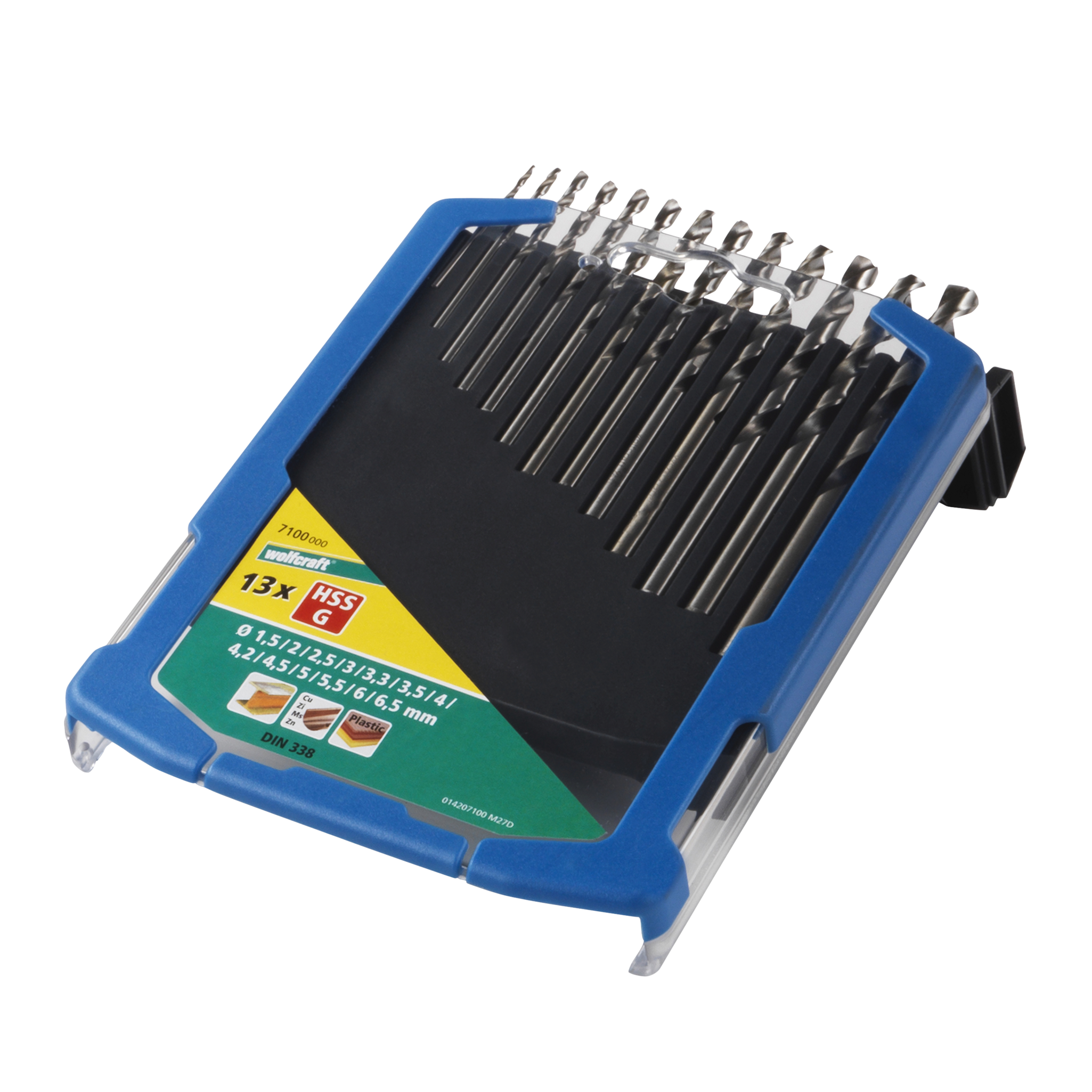 HSS Metal Drill Bit Set, ground, Ø 1,5–6,5 mm, 13 Pcs.